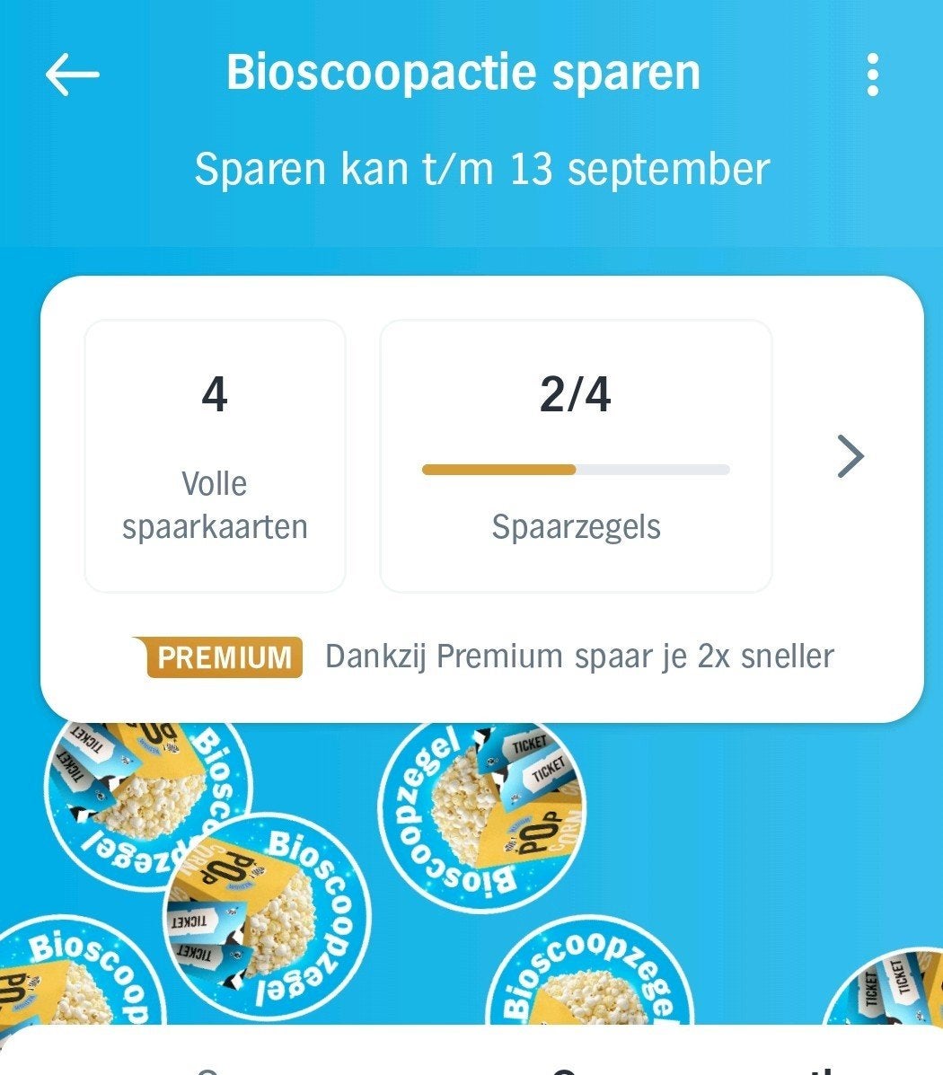 Bioscoopactie spaarzegels Albert Heijn, Verzamelen, Albert Heijn, Ophalen of Verzenden