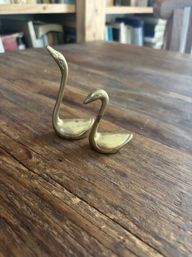 Koperen set eendjes, Ophalen