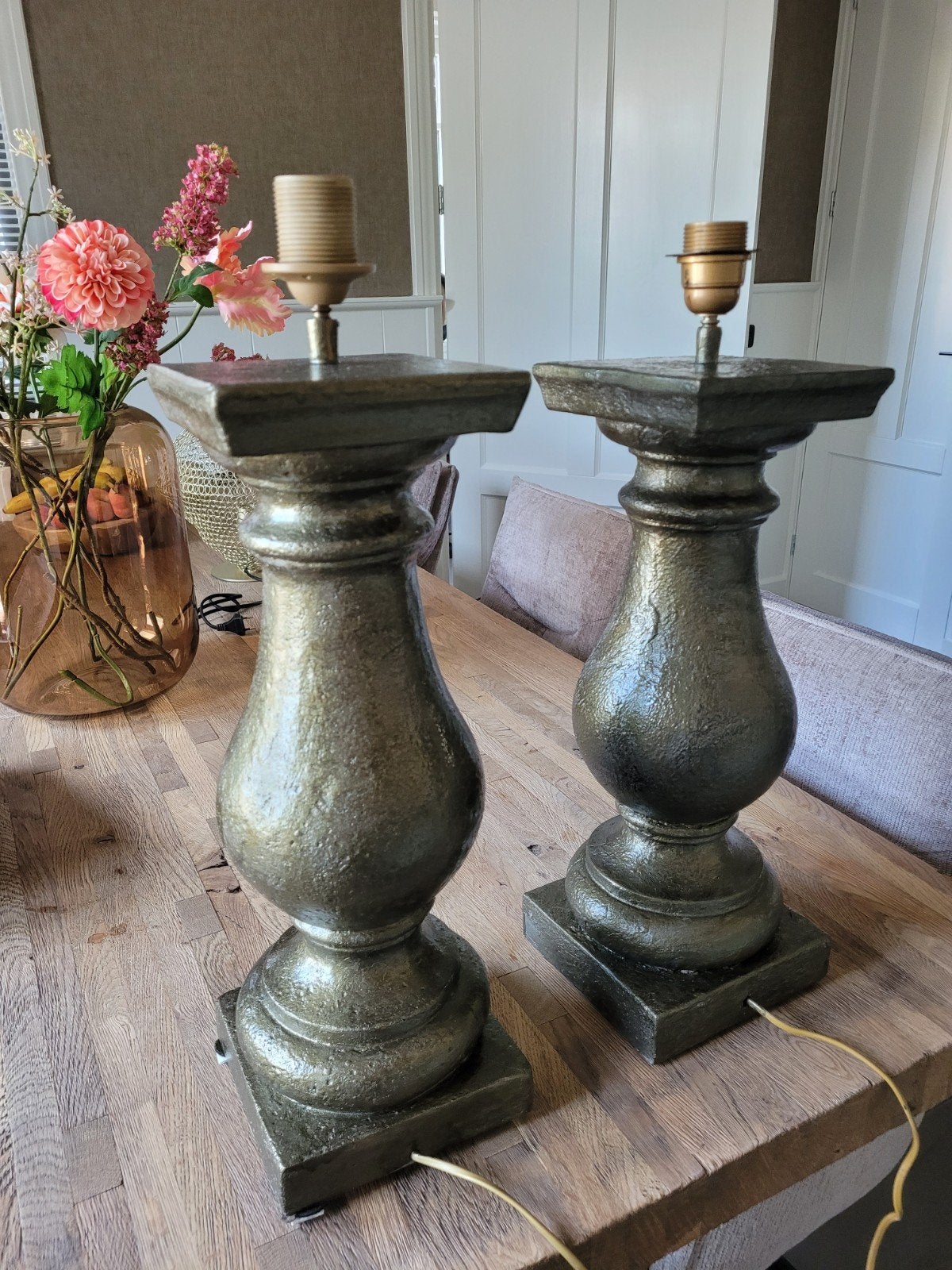 Baluster lampenvoet, Ophalen