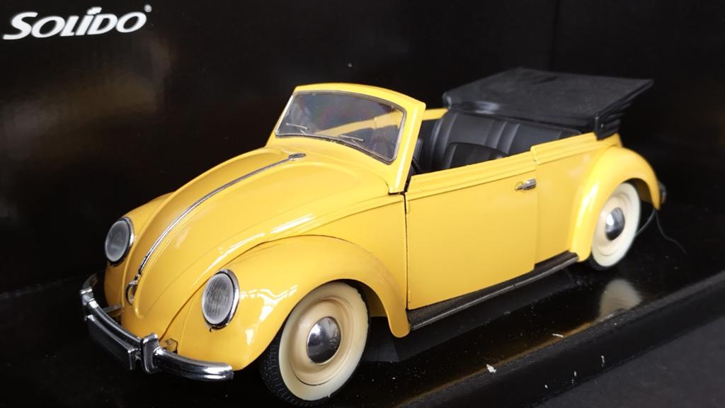 Volkswagen VW 1200 Coccinelle Cabrio 1:17 Solido Pol, Auto, Verzenden, Nieuw, .