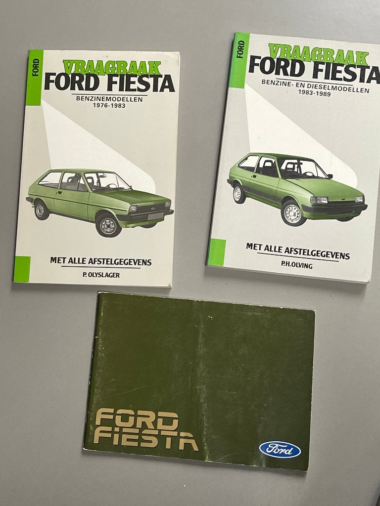 set Ford Fiesta documentatie jaren 70/80   P. Olyslager 