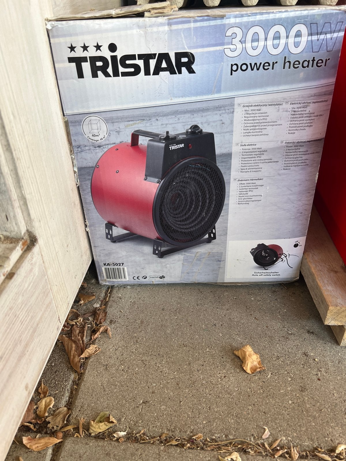 Tristar 3000W Power Heater - Elektrische Kachel KA-5027, Ophalen, Zo goed als nieuw, 800 watt of meer, Kachel
