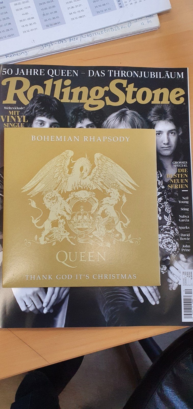 Queen-Rolling Stone Mag+Bohemisn Rhapsody 7" 2021 DE Nieuw, Speciale editie, 7 inch, Ophalen of Verzenden, Nieuw in verpakking
