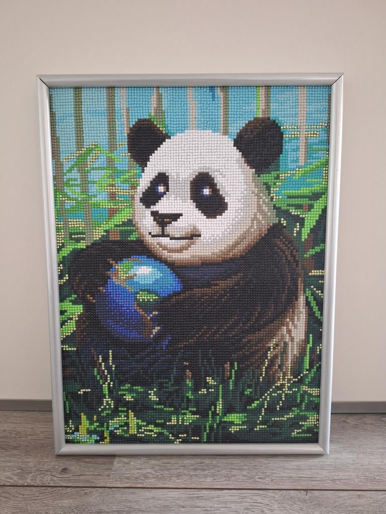 Panda daimond painting, Minder dan 50 cm, Ophalen of Verzenden, Zo goed als nieuw, Schilderij