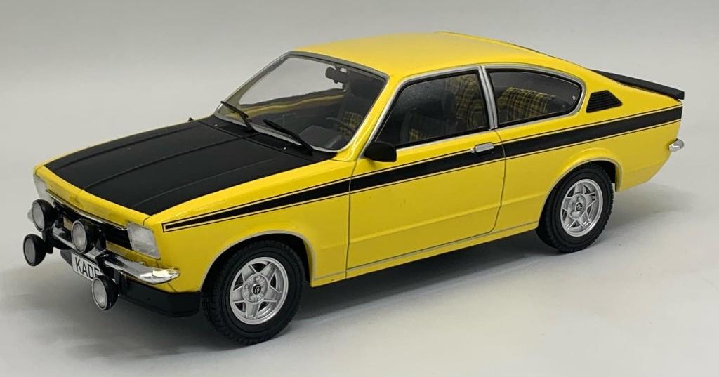 opel kadett c coupe kleur geel nieuw van mcg 1:18, Ophalen, Nieuw, Auto, Overige merken