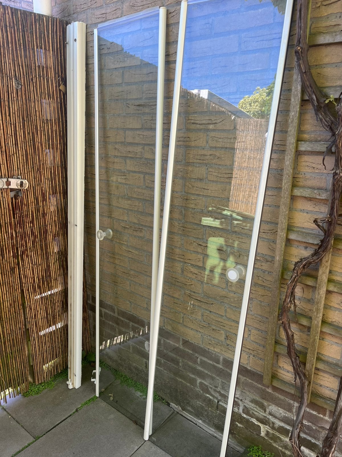 Gratis douchedeuren. 40cmx180cm, Ophalen, Gebruikt, Met douche
