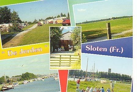 Ansichtkaart 	Sloten	De Jerden Recreatiecentrum	5-luik, Verzenden, 1960 tot 1980, Ongelopen, Friesland