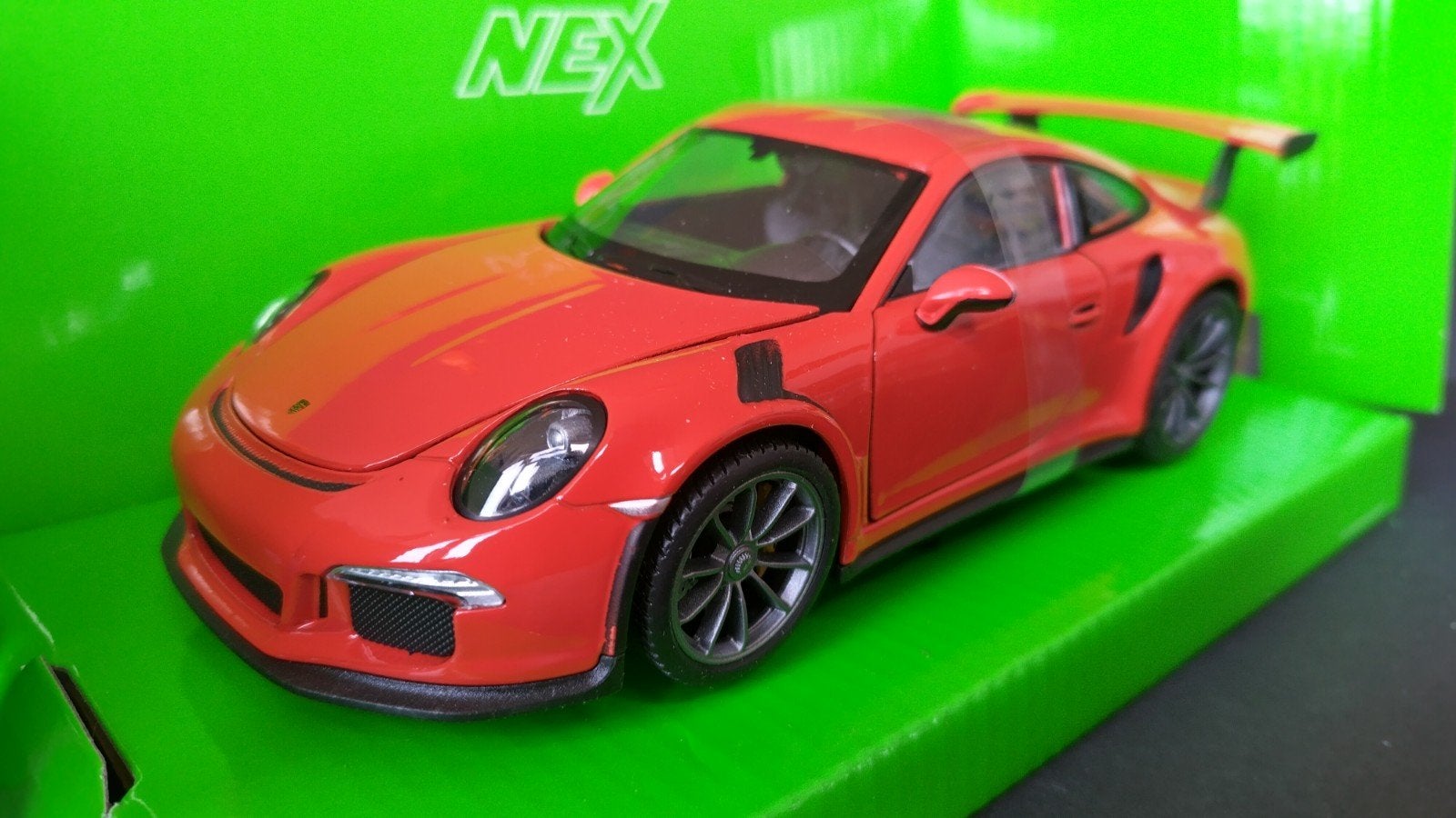 Porsche 911 GT3 RS 1:24 Welly Nex Pol, Hobby en Vrije tijd, Modelauto's | 1:24, Auto, Verzenden, ., Nieuw