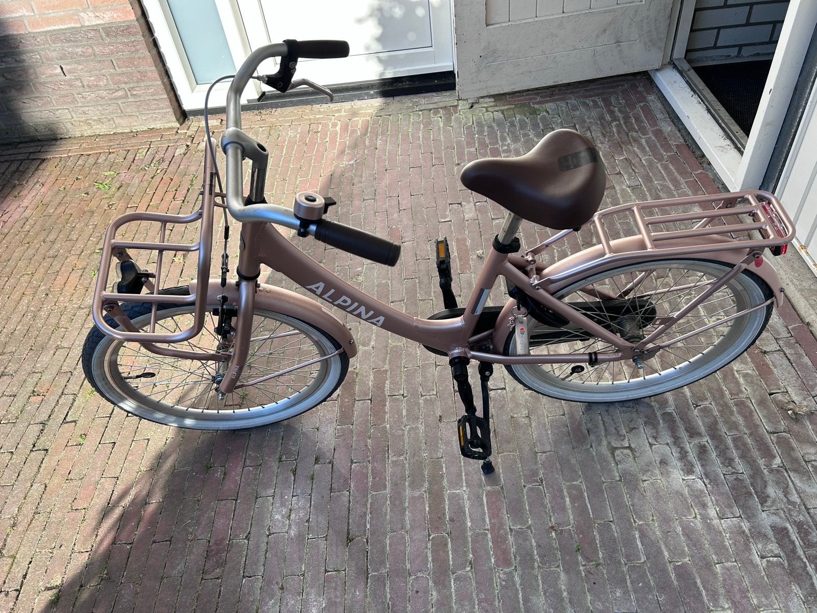 Alpina fiets 22 inch - Gebruikt, stuurt krom, Fietsen en Brommers, Fietsen | Kinderfietsjes, Ophalen, Gebruikt, Terugtraprem, 20 inch of meer