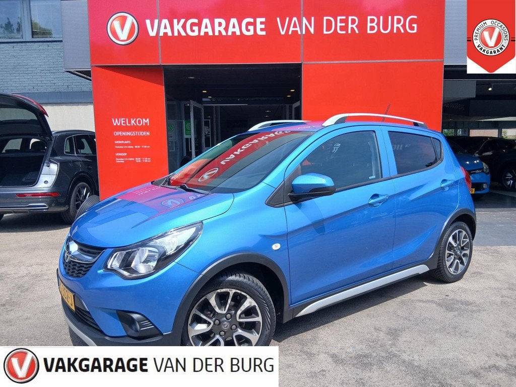 Opel KARL 1.0 Rocks Online Edition, Auto's, Opel, Voorwielaandrijving, Stof, Gebruikt, Blauw
