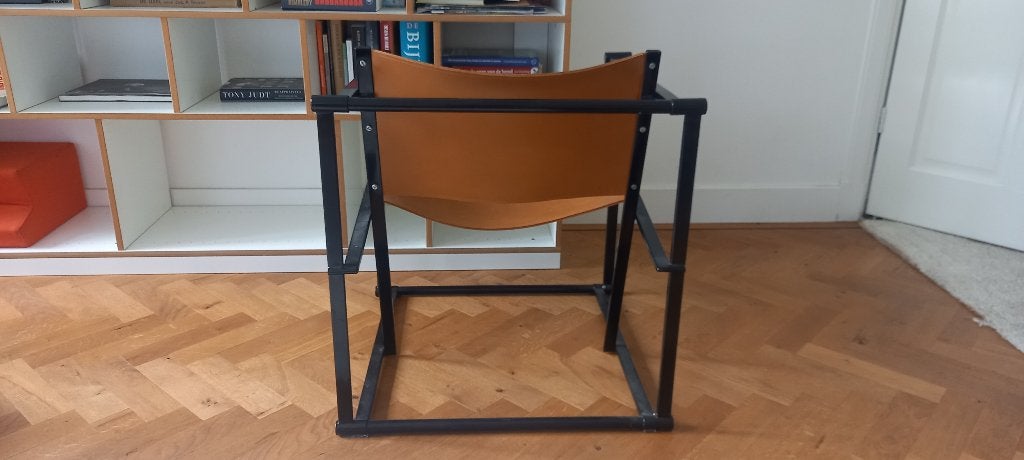 Fauteuil Radboud van Beekum voor Pastoe, Huis en Inrichting, Ophalen, Zo goed als nieuw, 50 tot 75 cm, Leer