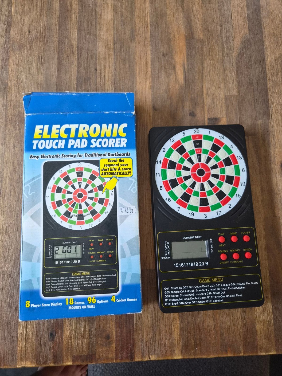 Elektronische Touch Pad Scorer voor Dartborden, Ophalen of Verzenden, Zo goed als nieuw, Overige typen, Elektronisch
