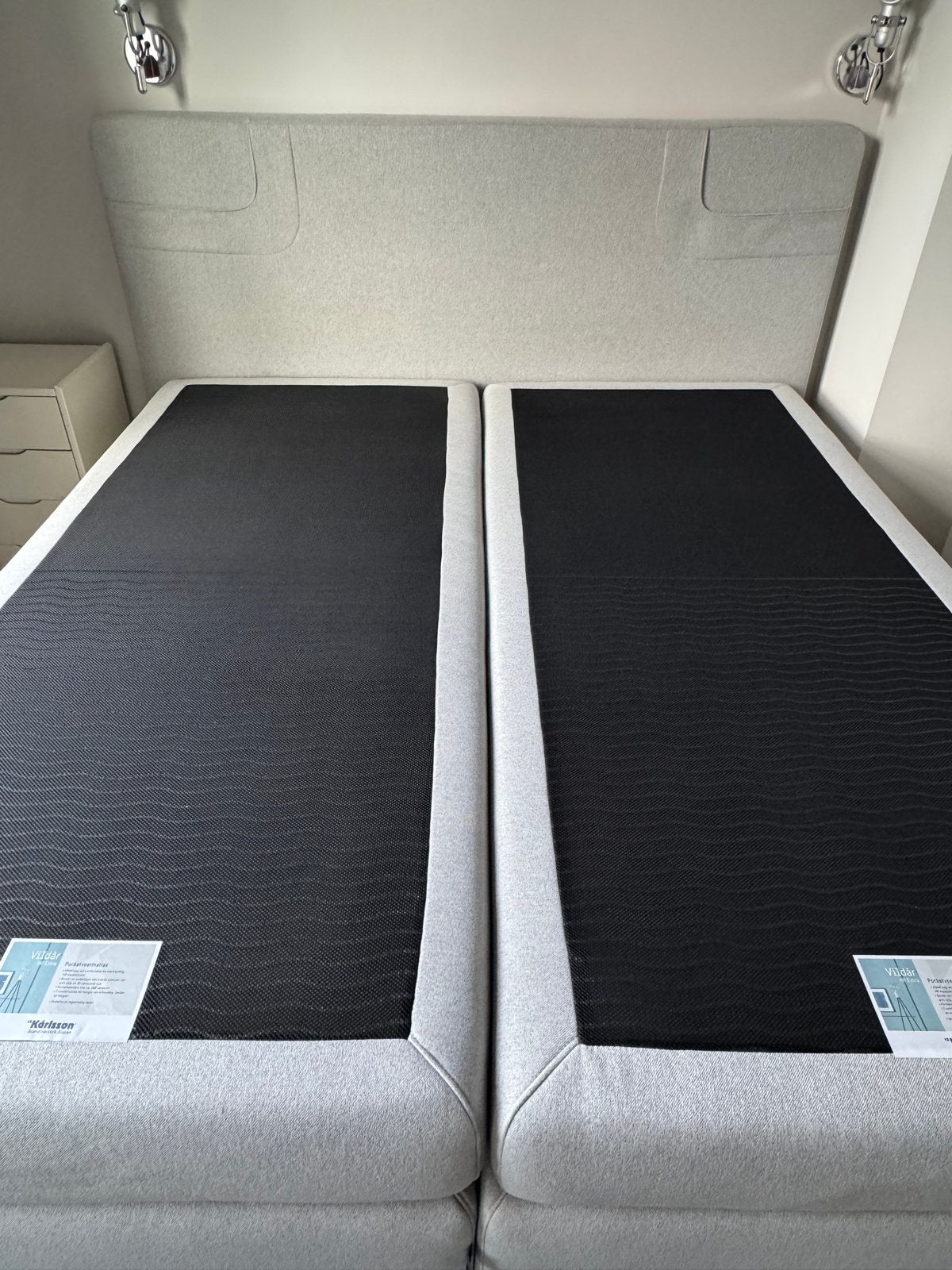 Karlsson Vildar HR Extra Pocketvering Boxspring 180x200 cm, Huis en Inrichting, Gebruikt, Tweepersoons, Ophalen of Verzenden, 180 cm