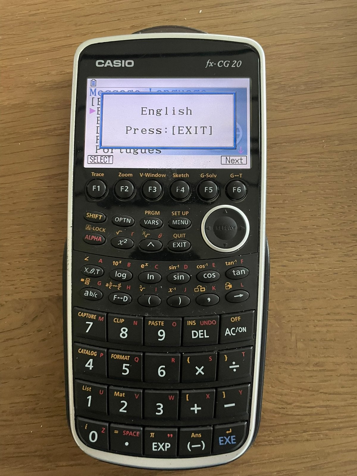 Casio fx-cg 20 Grafische Rekenmachine incl snoeren, Ophalen of Verzenden, Grafische rekenmachine, Zo goed als nieuw