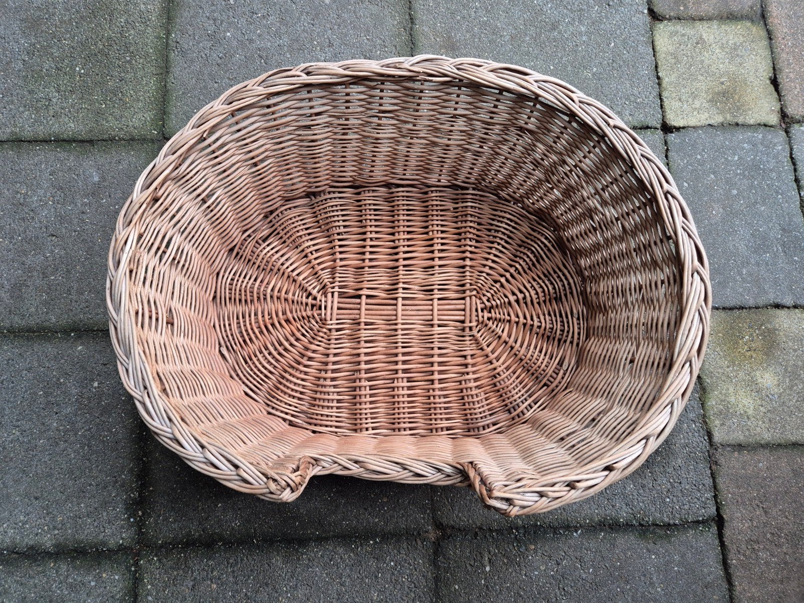 Rieten hondenmand kattenmand mand, Dieren en Toebehoren, Ophalen, Zo goed als nieuw, Riet