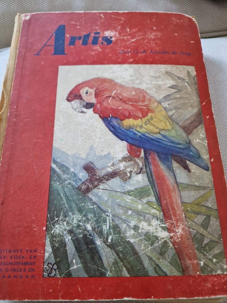 Artis Boek - G. de Josselin de Jong - Papegaai, Ophalen of Verzenden, Gelezen, Natuur algemeen, G. de Josselin de Jong
