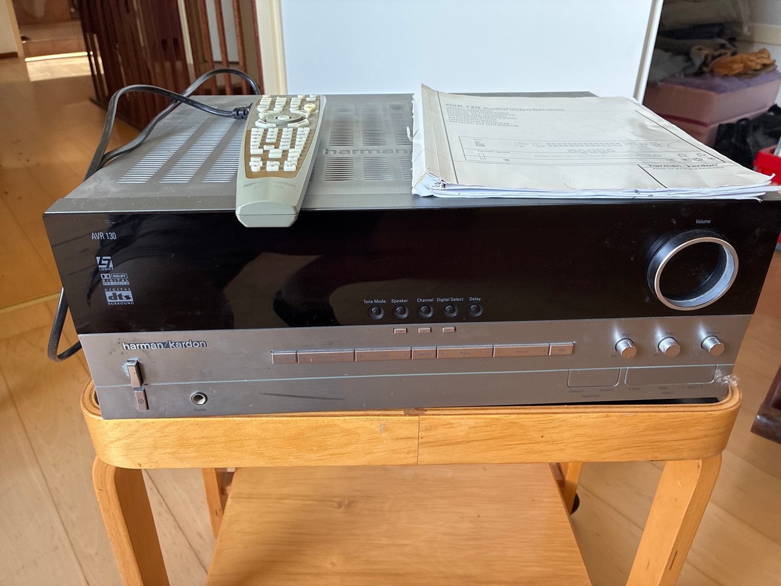 Harman Kardon AVR 130 Audio/Video Receiver met afstandsbedie, Overige merken, Gebruikt, Ophalen of Verzenden, 60 tot 120 watt