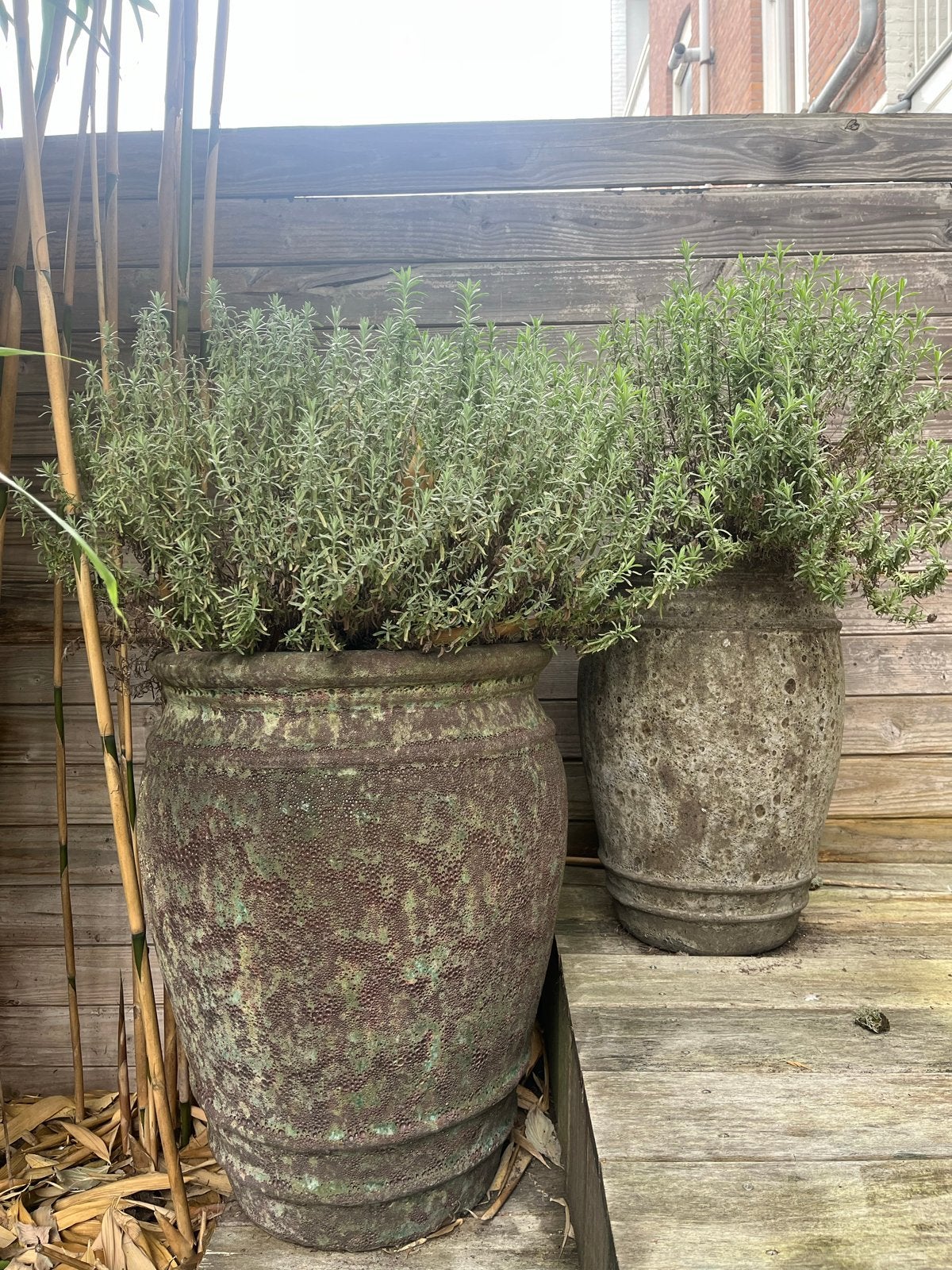 Grote Tuinpotten 'Bosrand' in Goede Staat, Ophalen, Gebruikt, Rond, 60 tot 100 cm