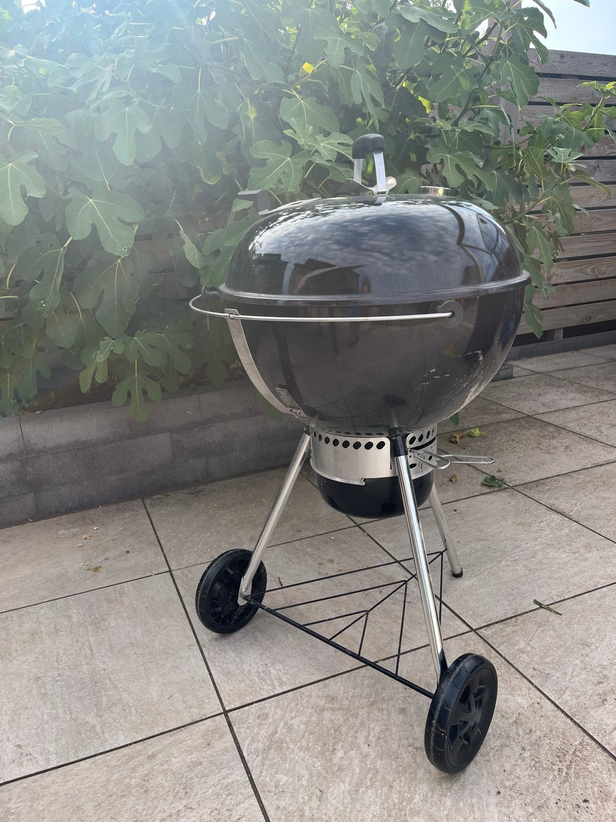 Weber Master Touch GBS E-5750 57 cm Zwart BBQ, Ophalen of Verzenden, Gebruikt, Met accessoires