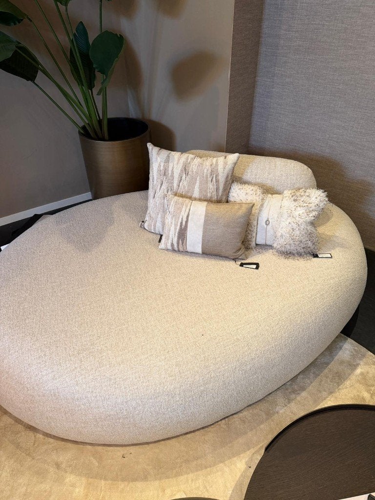 Passe Partout Sasso Poef 200 LSE 1782 FLAX MERENGUE, 125 cm of meer, Info@abitare-interiors.com, 125 cm of meer, Ophalen of Verzenden