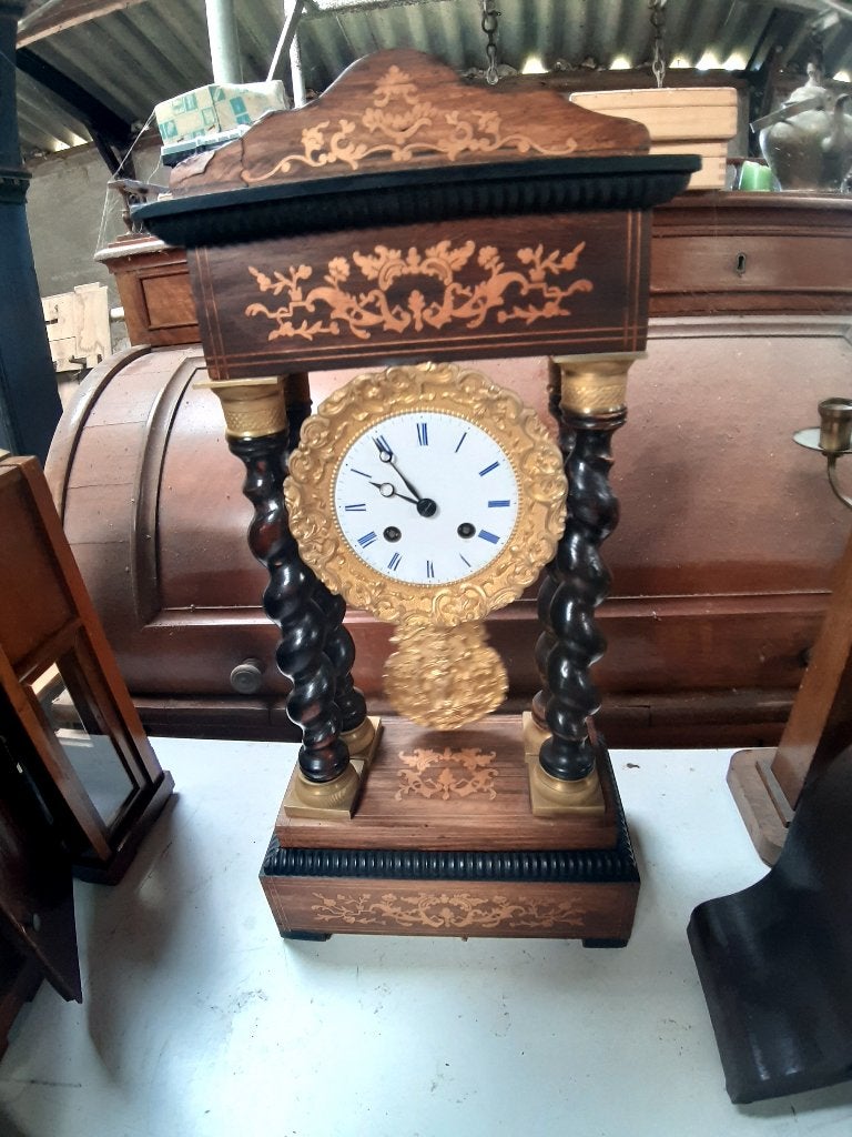 antieke kolompendule, Ophalen of Verzenden