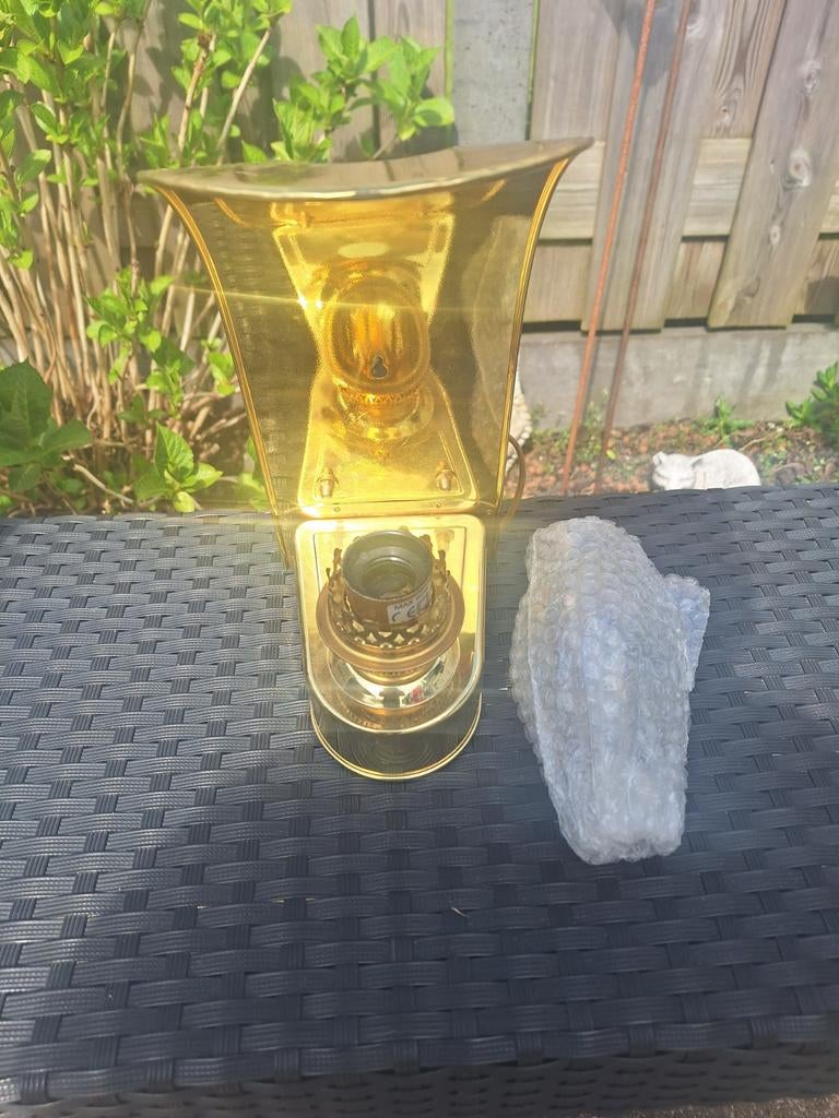 Messing olielamp / scheepslamp, Ophalen of Verzenden