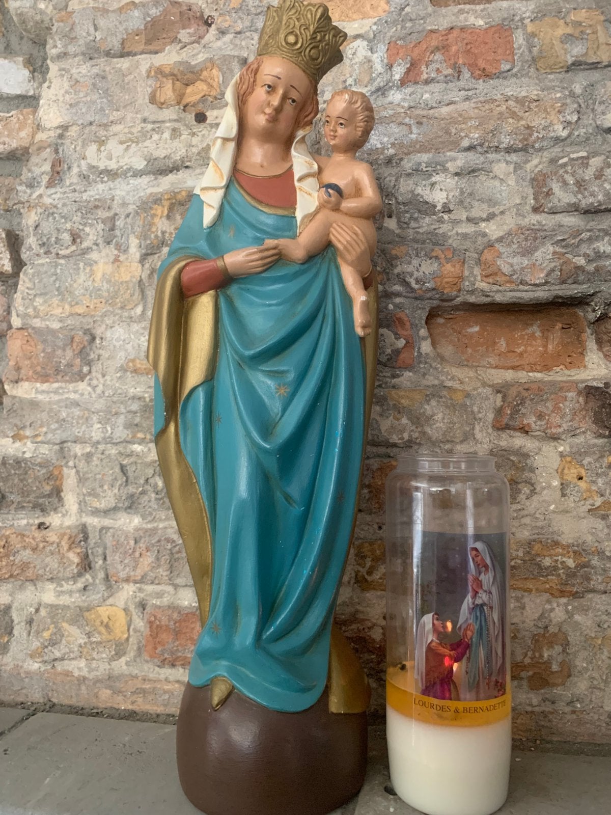 Maria met kindje Jezus/ gips, Ophalen of Verzenden