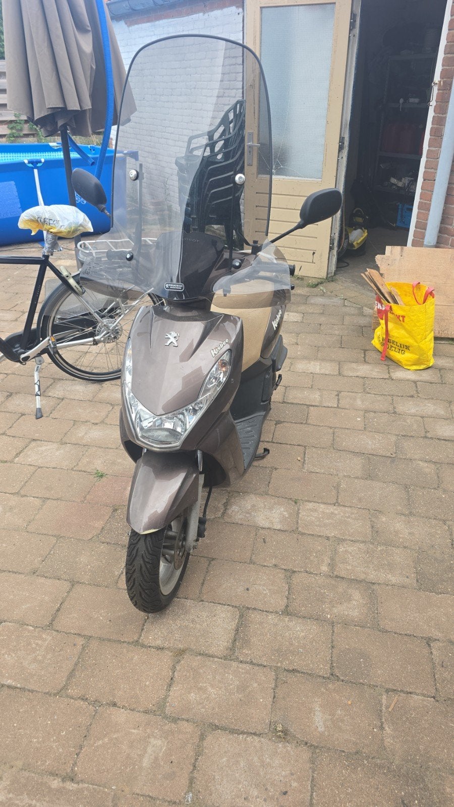 te koop peugeot kisbee met wokmelding, Fietsen en Brommers, Ophalen, Gebruikt, Benzine, Overige modellen