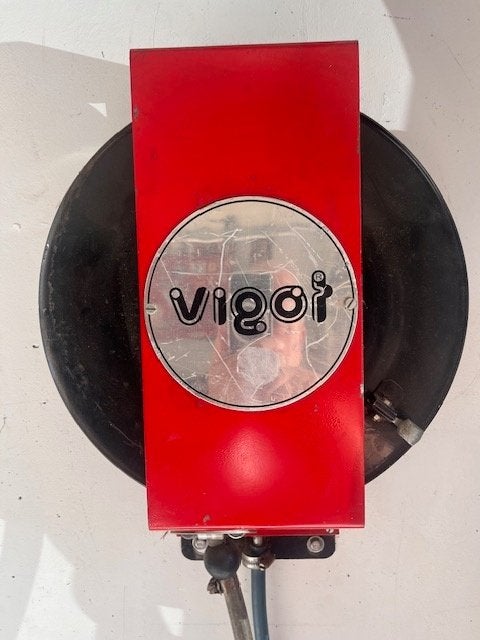 luchthaspel / slanghaspel Vigöt, 100 liter of meer, Ophalen of Verzenden, Gebruikt, Minder dan 200 liter/min