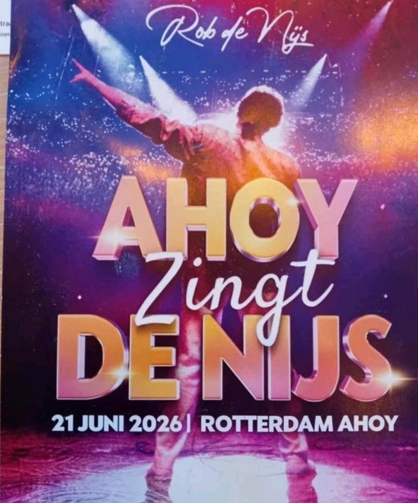 2 kaarten Ahoy zingt de Nijs - 21 juni, Twee personen
