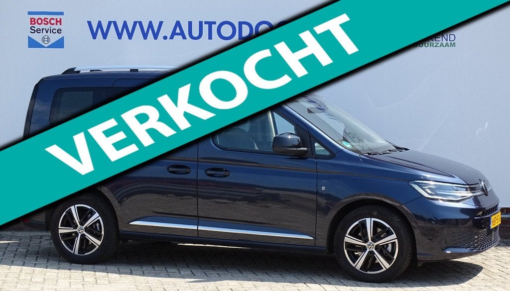 Volkswagen CADDY 1.5 TSI Hybride Style|CAMERA|ADAPTIVE CRUIS, Auto's, Volkswagen, 4 cilinders, Parkeersensor, Blauw, 116 pk