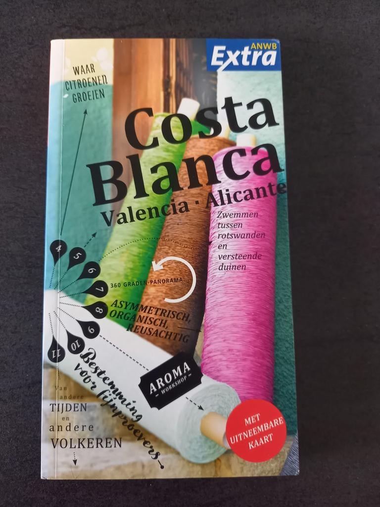 ANWB Extra Reisgids Costa Blanca Valencia Alicante, Europa, Ophalen of Verzenden, Zo goed als nieuw, Reisgids of -boek