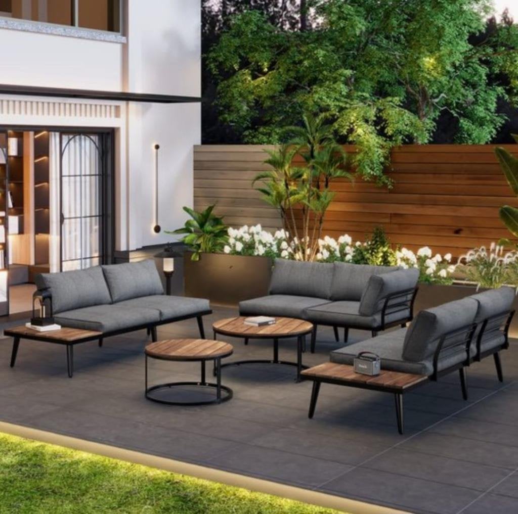 Loungeset 5-6 persoons, nieuw in doos, Tuin en Terras, Ophalen, Overige materialen, 6 zitplaatsen, Nieuw