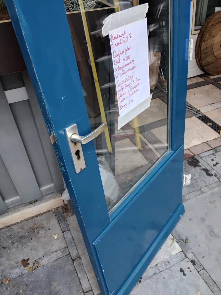 Schuurdeur buitendeur tuinhuisdeur keukendeur achterdeur 211, Ophalen, Gebruikt, 80 tot 100 cm, Buitendeur