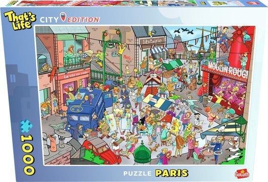 PUZZEL THATS LIFE CITY EDITION PARIJS, Ophalen of Verzenden, 500 t/m 1500 stukjes, Zo goed als nieuw, Legpuzzel