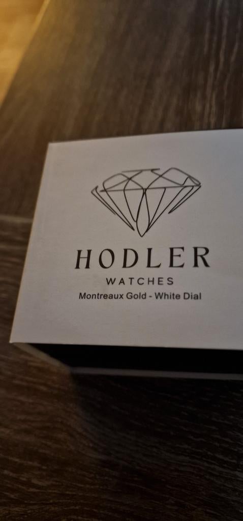 Hodler Montreaux Gold - White Dial horloge, Sieraden, Tassen en Uiterlijk, Horloges | Heren, Ophalen of Verzenden