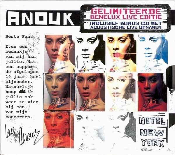 ANOUK 2 CD HOTEL NEW YORK + LIVE CD, Ophalen of Verzenden, Pop