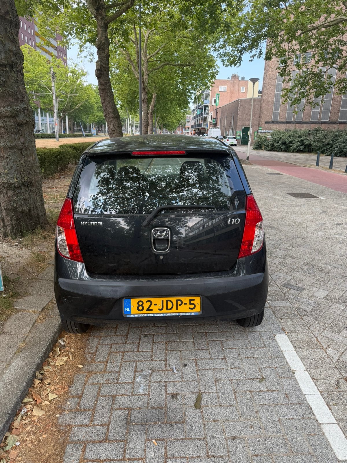 Hyundai i10 1.1 I 5DR 2009 Zwart, Auto's, Voorwielaandrijving, 31 €/maand, 4 cilinders, 400 kg