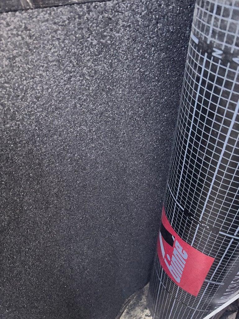 Dakleer Met Leislag 5m2 P.rol OP=OP Prijs Aktie € 22.50P.rol, Doe-het-zelf en Verbouw, Dakisolatie, Overige materialen, 4 tot 8 cm