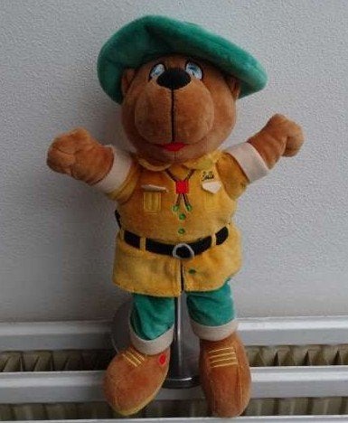 Bollo de beer van Landal handpop poppenkastpop, Overige merken, Overige karakters, Beer, Ophalen of Verzenden