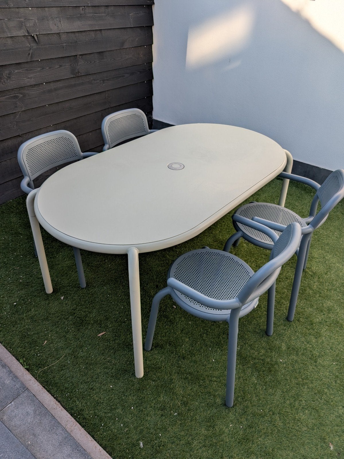 Fatboy Tuinset, Ophalen, 4 zitplaatsen, Aluminium, Zo goed als nieuw
