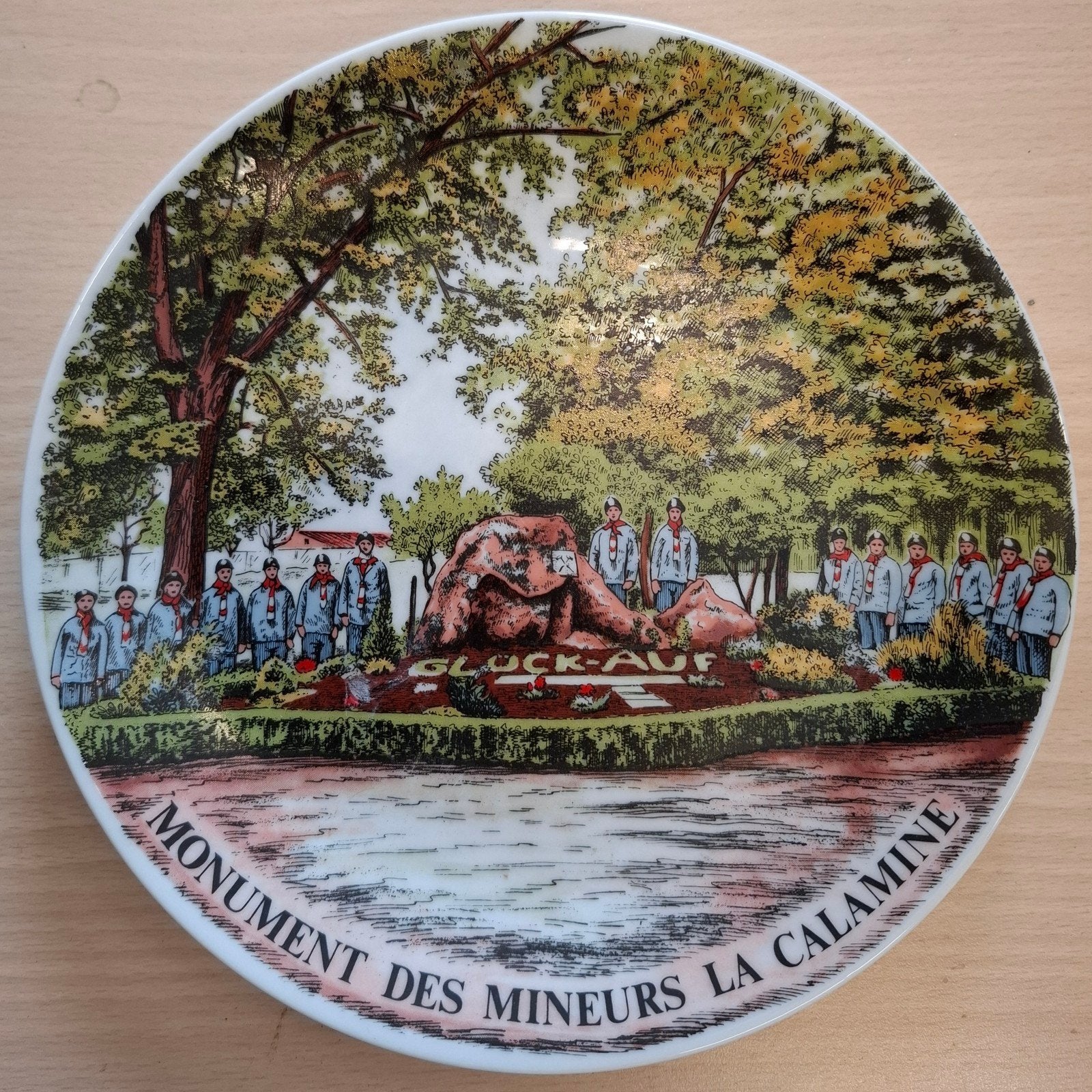 Wandbord Kelmis - Calamine - Moresnet - Mijnwerker - Mijnen, Ophalen of Verzenden