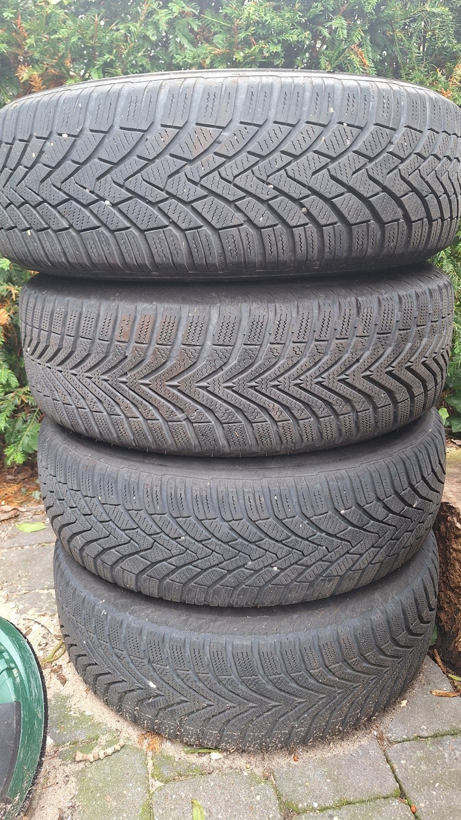 Continental winterbanden 195/65 R15 op stalen velg incl sier, Ophalen, Gebruikt