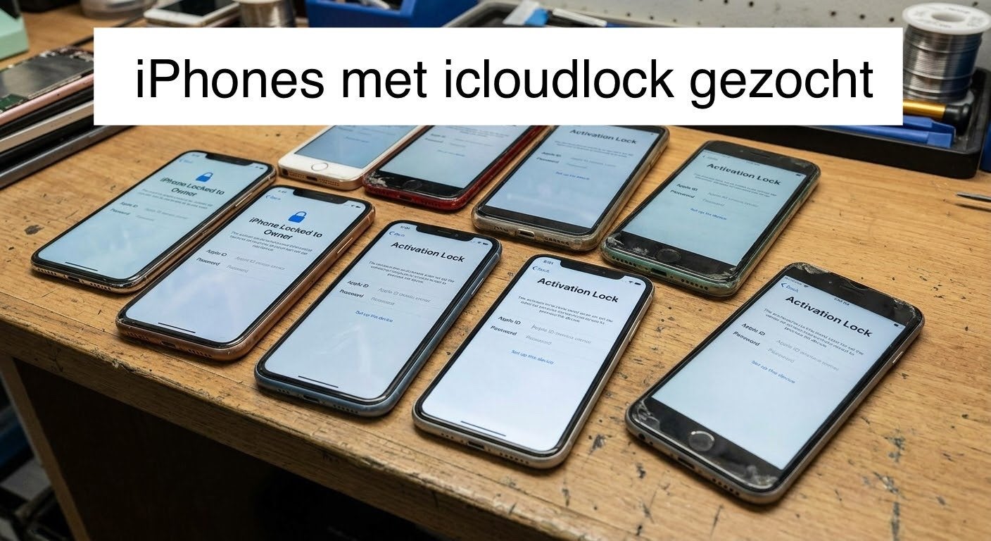 Gratis Icloudlock iPhones gezocht!, Telecommunicatie, Mobiele telefoons | Apple iPhone, Ophalen of Verzenden, Niet werkend