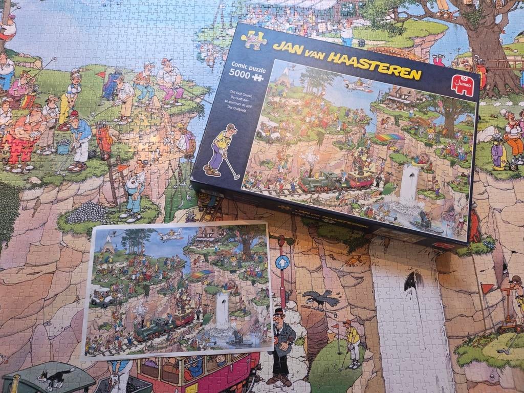 Jan van Haasteren De Golfbaan 5000 stukjes - Compleet, Ophalen of Verzenden