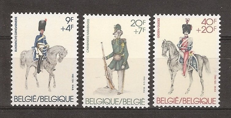 België, Oude Uniformen, 1981., Ophalen of Verzenden, Postfris