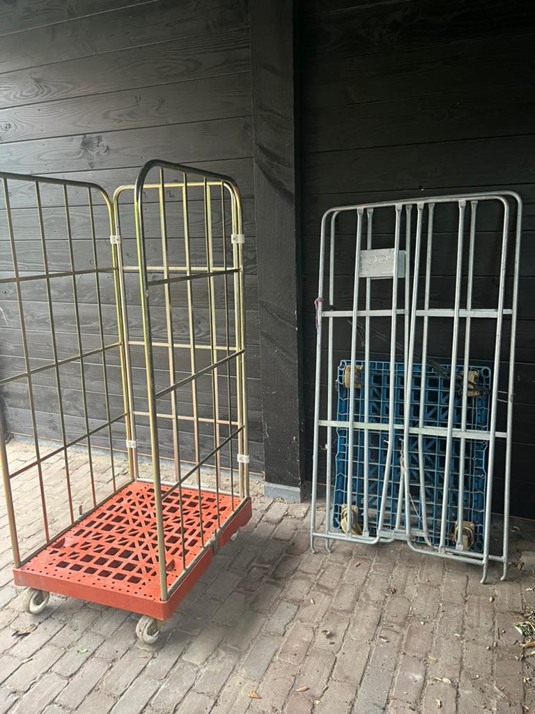 rolkar, transportkar,, 100 liter of meer, Ophalen, Gebruikt, Transportkar