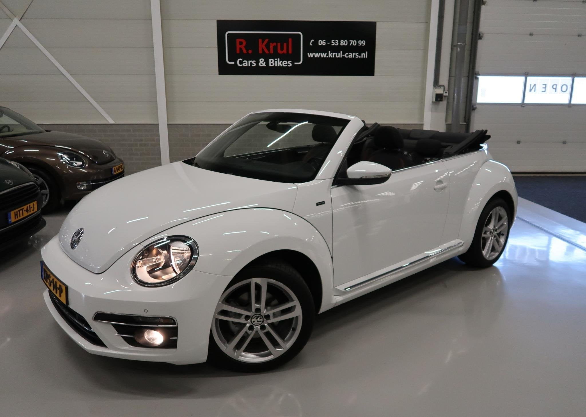 Volkswagen Beetle Cabriolet 1.2 TSI Allstar Camera Navigatie, Auto's, Voorwielaandrijving, Stof, Gebruikt, 4 cilinders