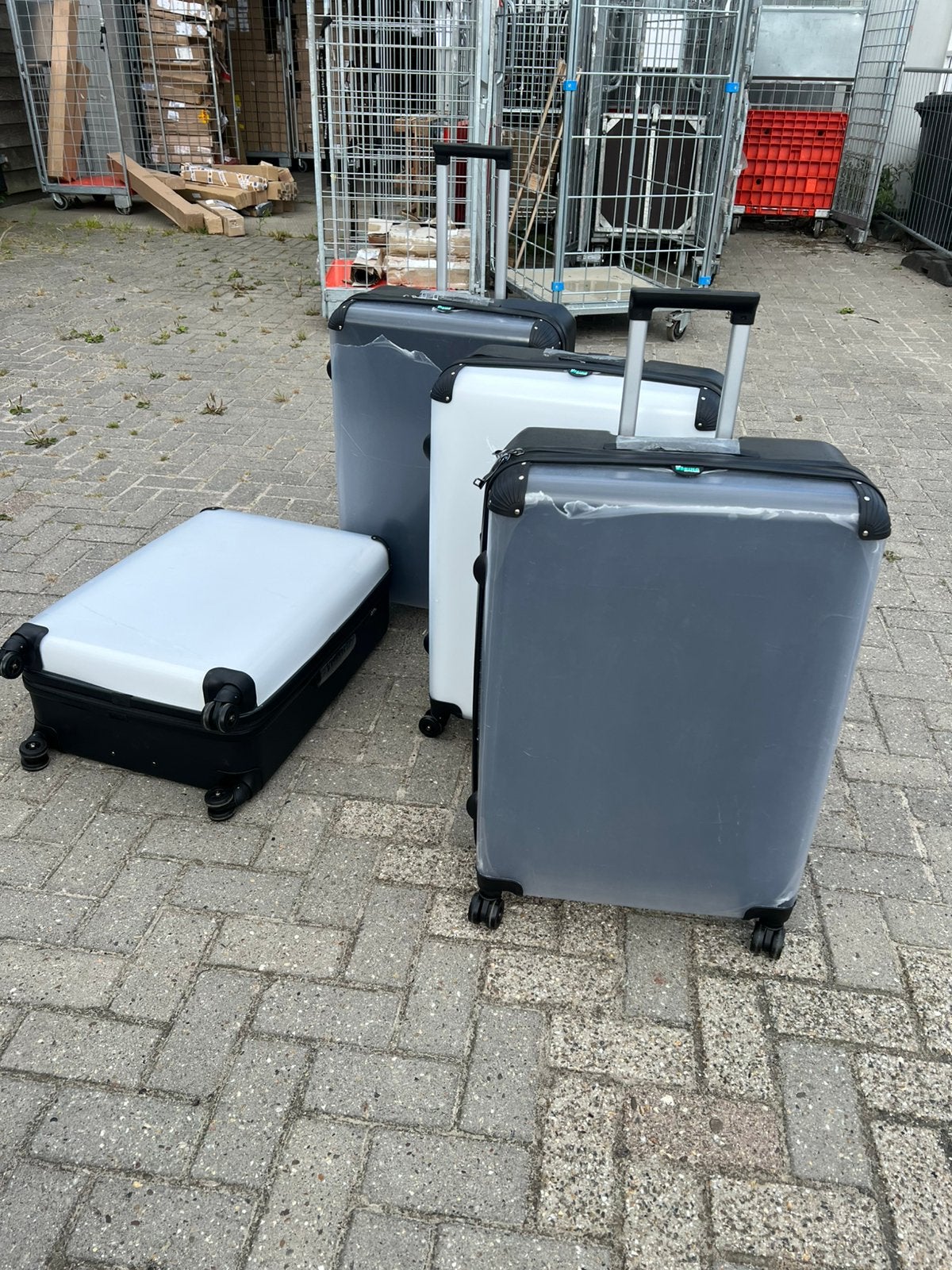 6 koffers ! Ruimbagage ! Schade €75,/ afhaal, Ophalen, Hard kunststof, 45 tot 55 cm, Zo goed als nieuw