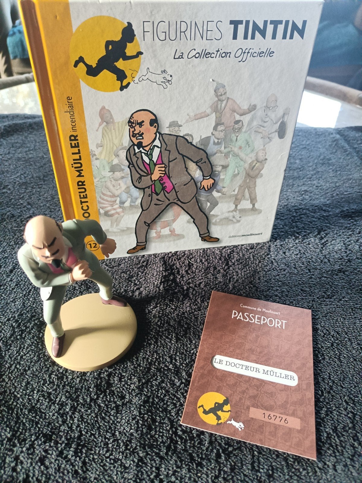 Tintin Figuur: Dokter Müller (De Zwarte Rotsen), Verzamelen, Ophalen of Verzenden, Zo goed als nieuw